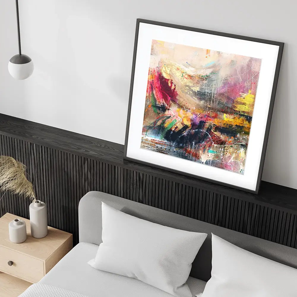 Abstract Story Square Framed Art Print Abstract Story Square Framed Art Print wall art product Studio Paint-Ing