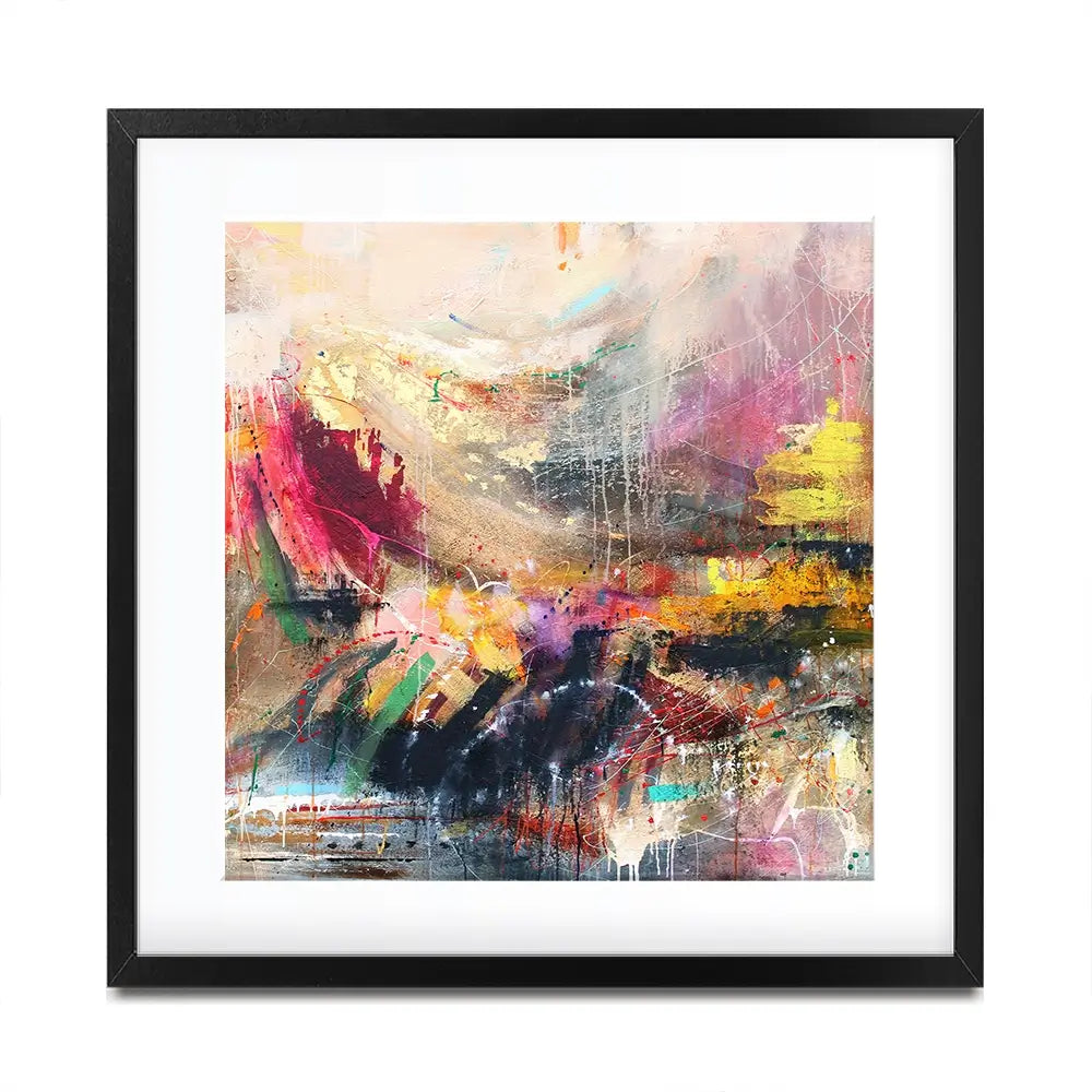 Abstract Story Square Framed Art Print Abstract Story Square Framed Art Print wall art product Studio Paint-Ing