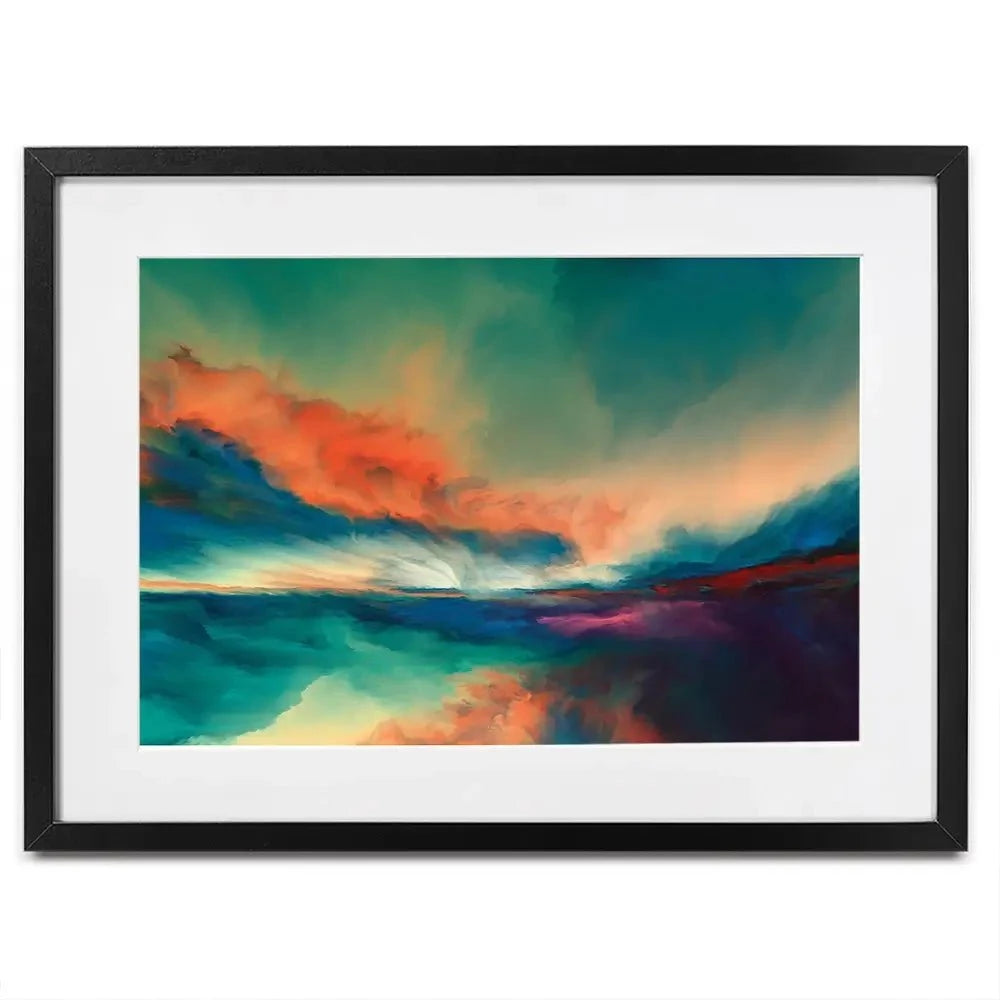 Abstract Sunset Framed Art Print Abstract Sunset Framed Art Print wall art product agsandrew / Shutterstock