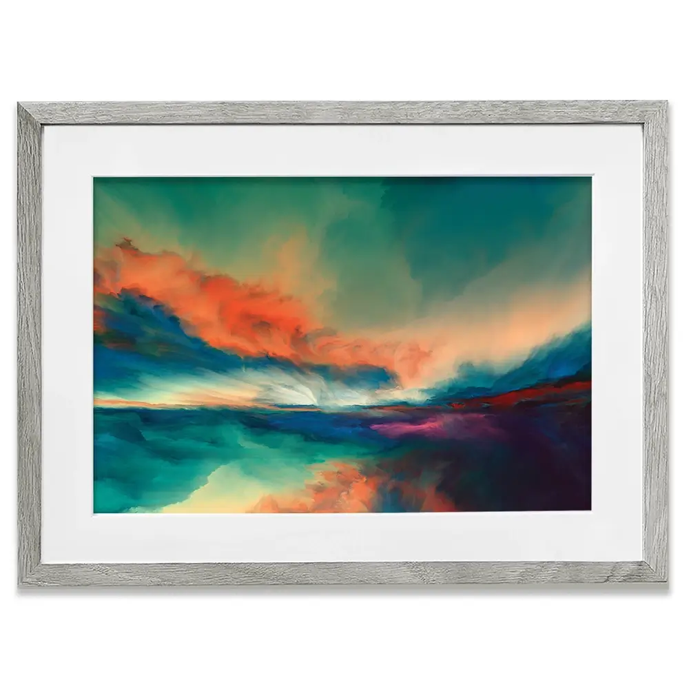 Abstract Sunset Framed Art Print Abstract Sunset Framed Art Print wall art product agsandrew / Shutterstock