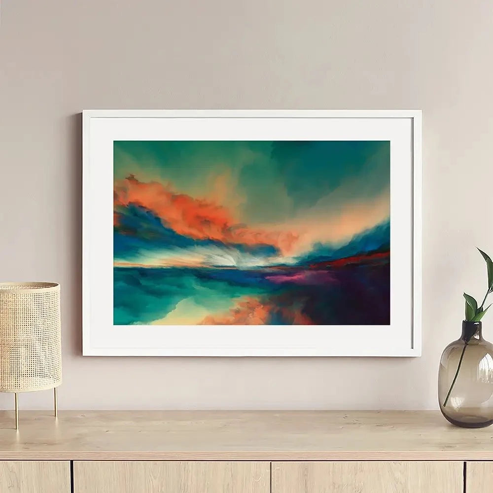 Abstract Sunset Framed Art Print Abstract Sunset Framed Art Print wall art product agsandrew / Shutterstock