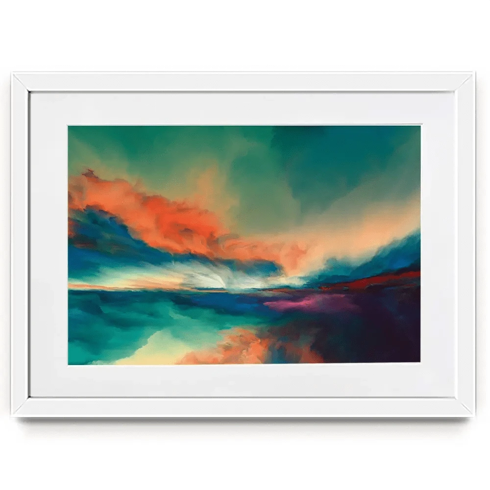 Abstract Sunset Framed Art Print Abstract Sunset Framed Art Print wall art product agsandrew / Shutterstock