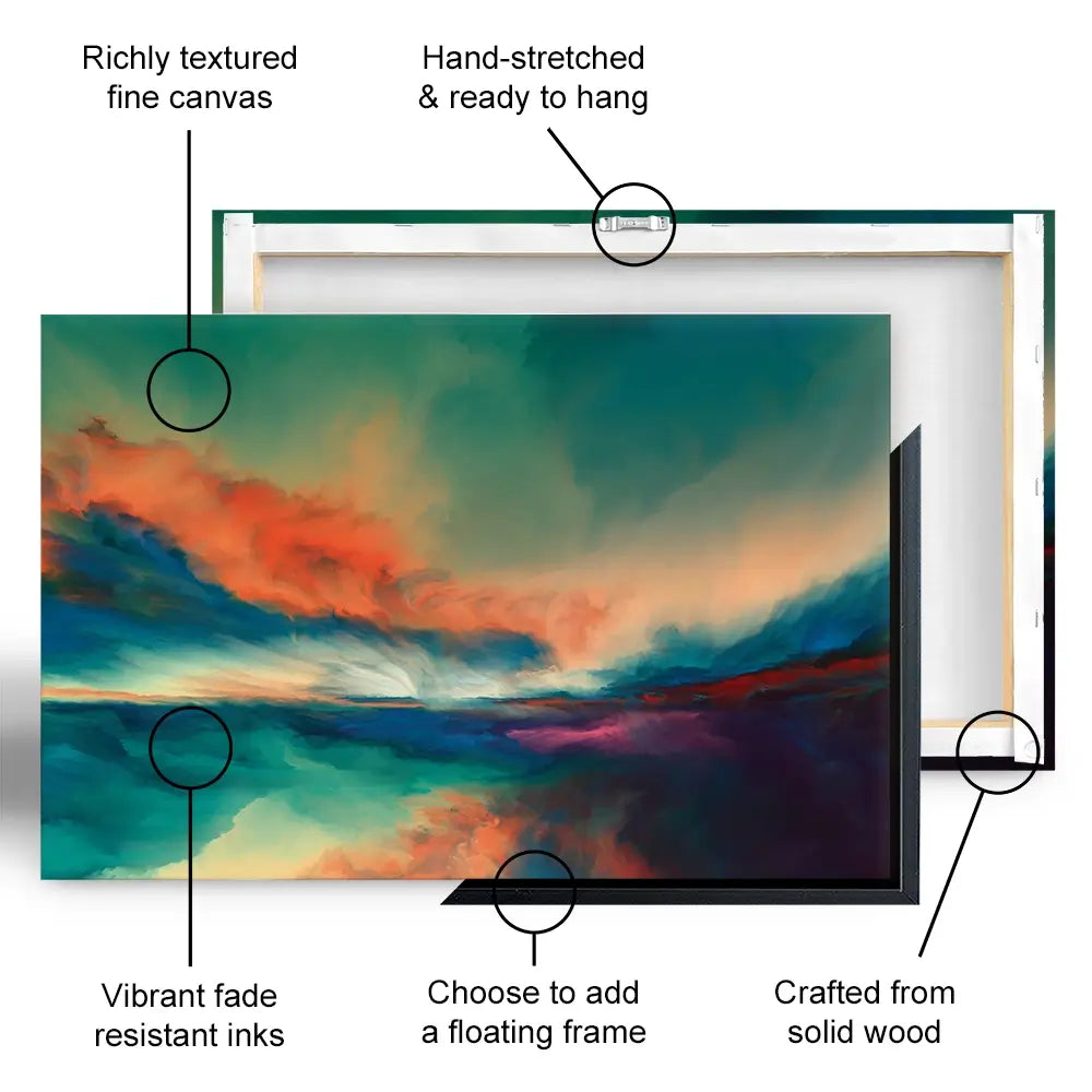 Abstract Sunset Oversized Canvas Print Abstract Sunset Oversized Canvas Print wall art product agsandrew / Shutterstock