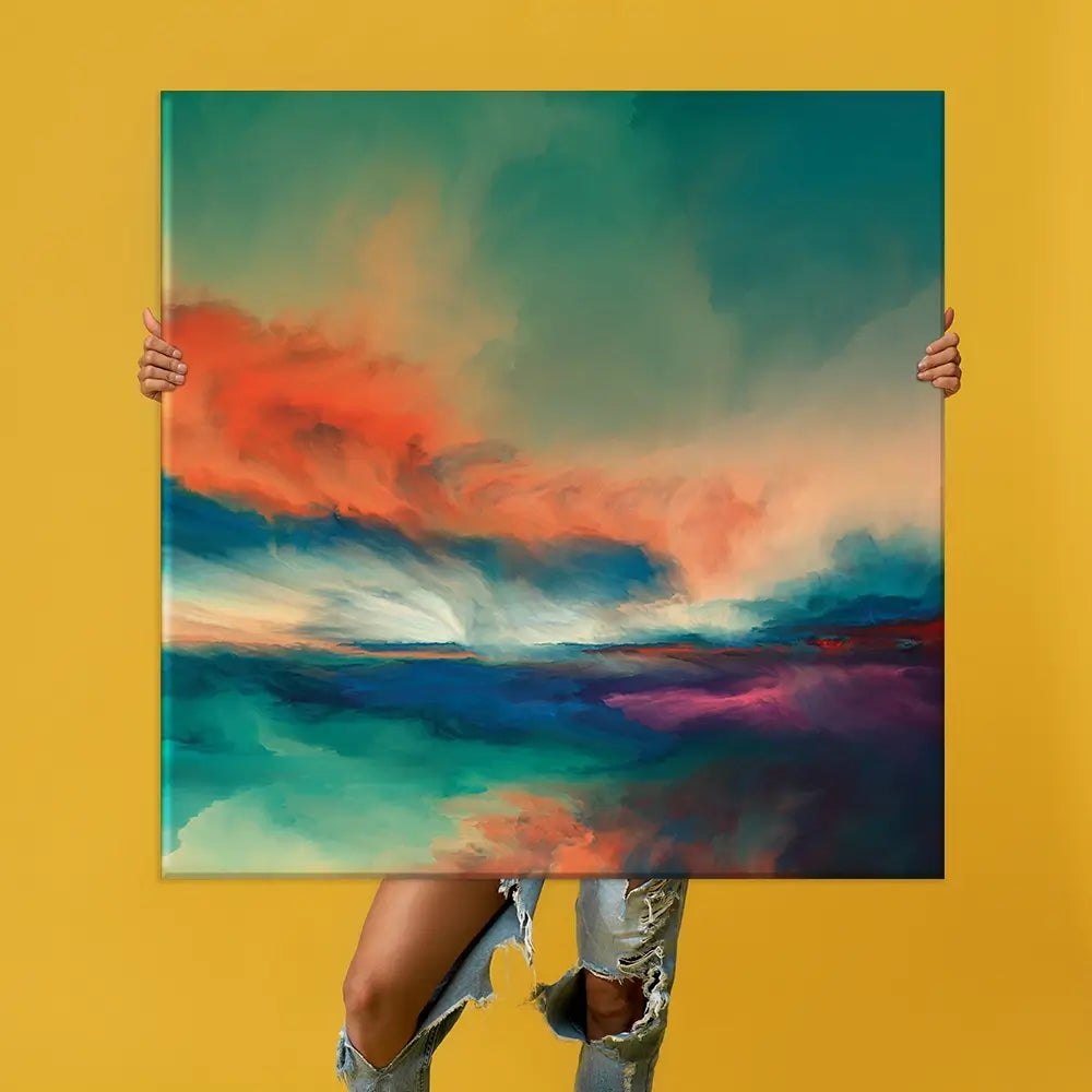 Abstract Sunset Oversized Canvas Print Abstract Sunset Oversized Canvas Print wall art product agsandrew / Shutterstock