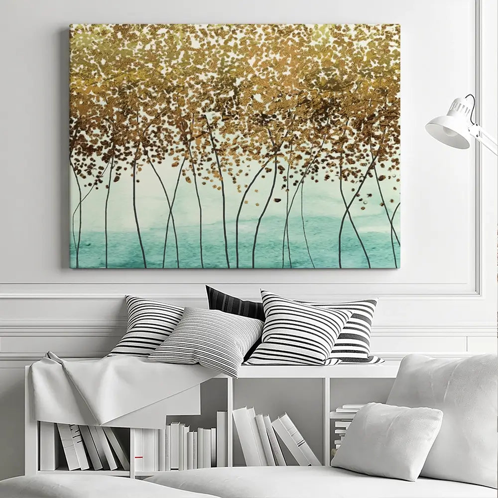 Abstract Trees Canvas Print Abstract Trees Canvas Print wall art product Muzi pear studio / Shutterstock