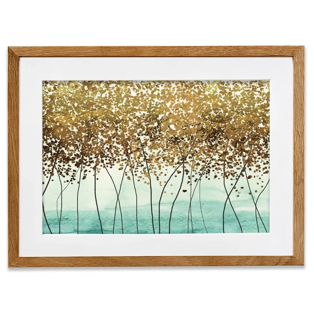 Abstract Trees Framed Art Print Abstract Trees Framed Art Print wall art product Muzi pear studio / Shutterstock