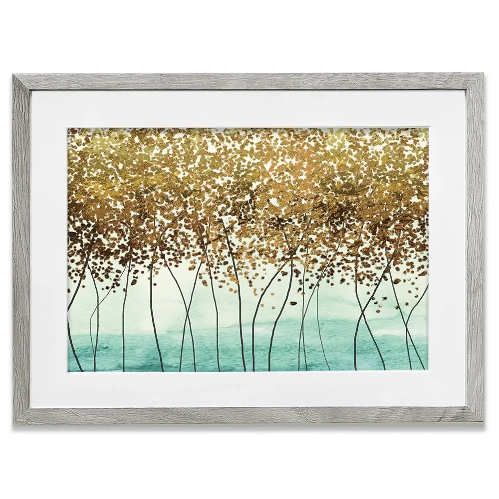 Abstract Trees Framed Art Print Abstract Trees Framed Art Print wall art product Muzi pear studio / Shutterstock