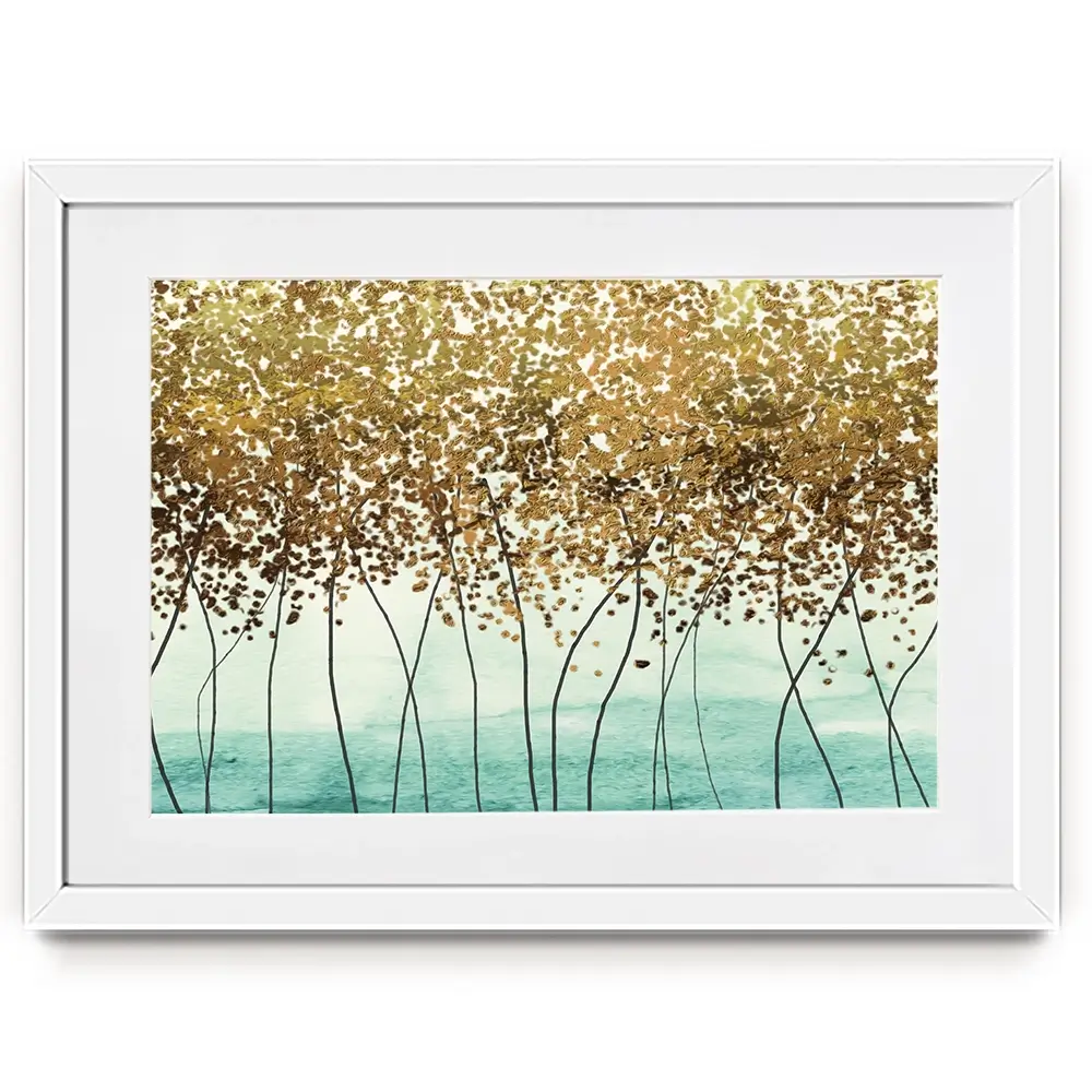 Abstract Trees Framed Art Print Abstract Trees Framed Art Print wall art product Muzi pear studio / Shutterstock