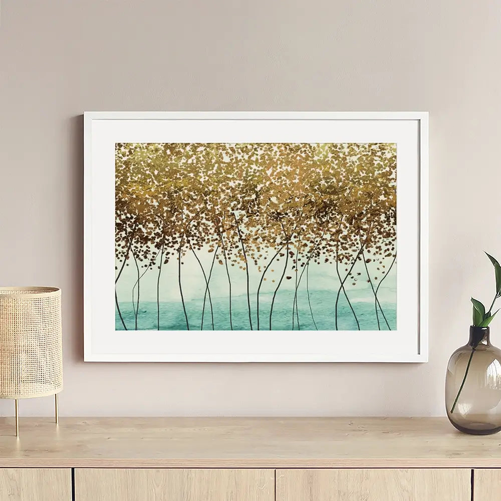 Abstract Trees Framed Art Print Abstract Trees Framed Art Print wall art product Muzi pear studio / Shutterstock