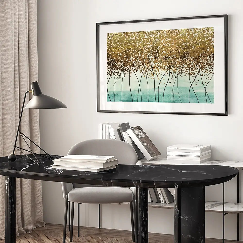 Abstract Trees Framed Art Print Abstract Trees Framed Art Print wall art product Muzi pear studio / Shutterstock