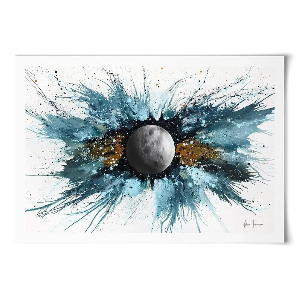 Abstract Universe Silent Moon Art Print Abstract Universe Silent Moon Art Print wall art product Ashvin Harrison
