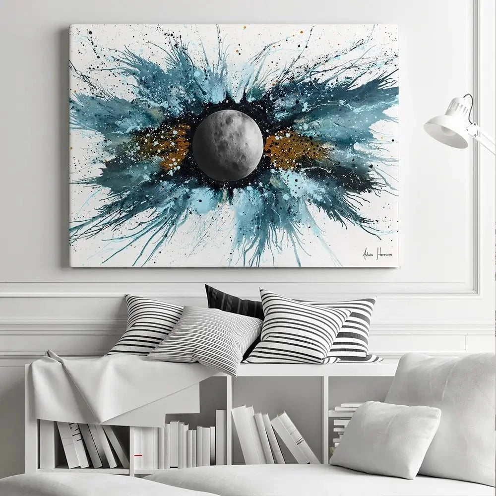 Abstract Universe Silent Moon Canvas Print Abstract Universe Silent Moon Canvas Print wall art product Ashvin Harrison