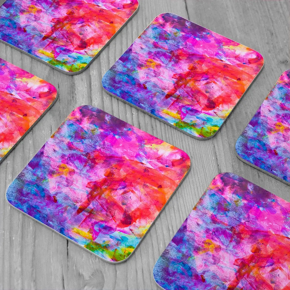 Abstract Watercolour Coaster Set Abstract Watercolour Coaster Set wall art product Art Print Shop