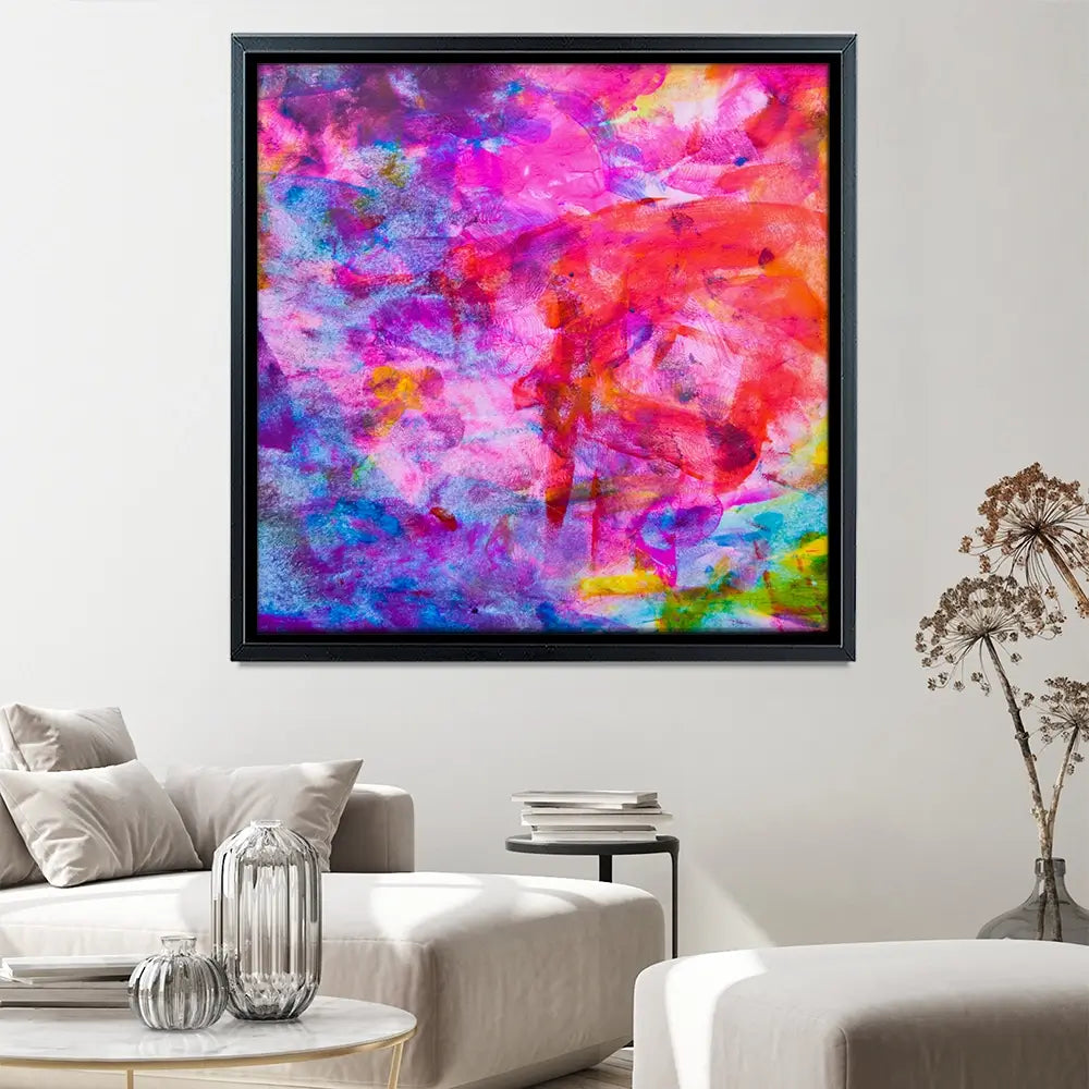 Abstract Watercolour Square Canvas Print Abstract Watercolour Square Canvas Print wall art product Art Print Shop