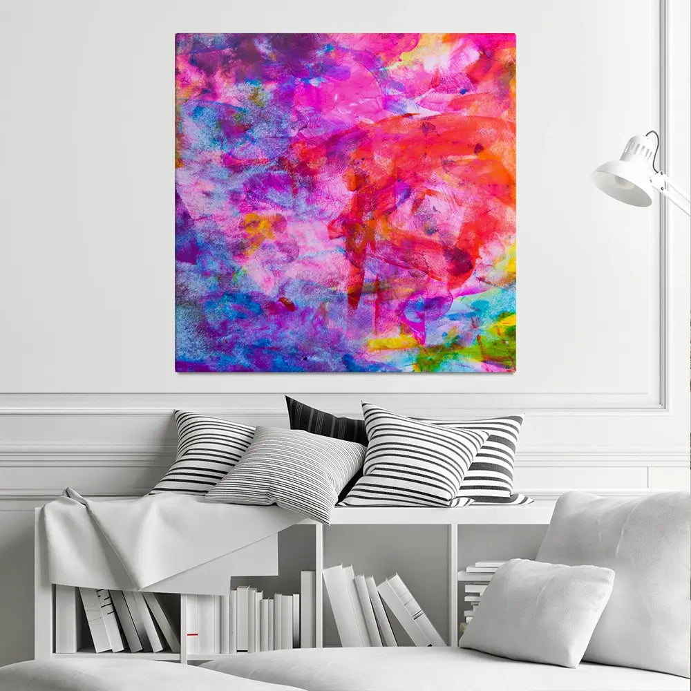 Abstract Watercolour Square Canvas Print Abstract Watercolour Square Canvas Print wall art product Art Print Shop