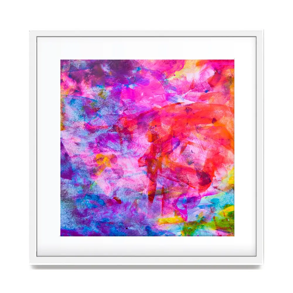 Abstract Watercolour Square Framed Art Print Abstract Watercolour Square Framed Art Print wall art product Art Print Shop