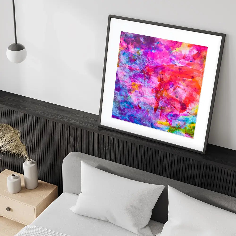 Abstract Watercolour Square Framed Art Print Abstract Watercolour Square Framed Art Print wall art product Art Print Shop