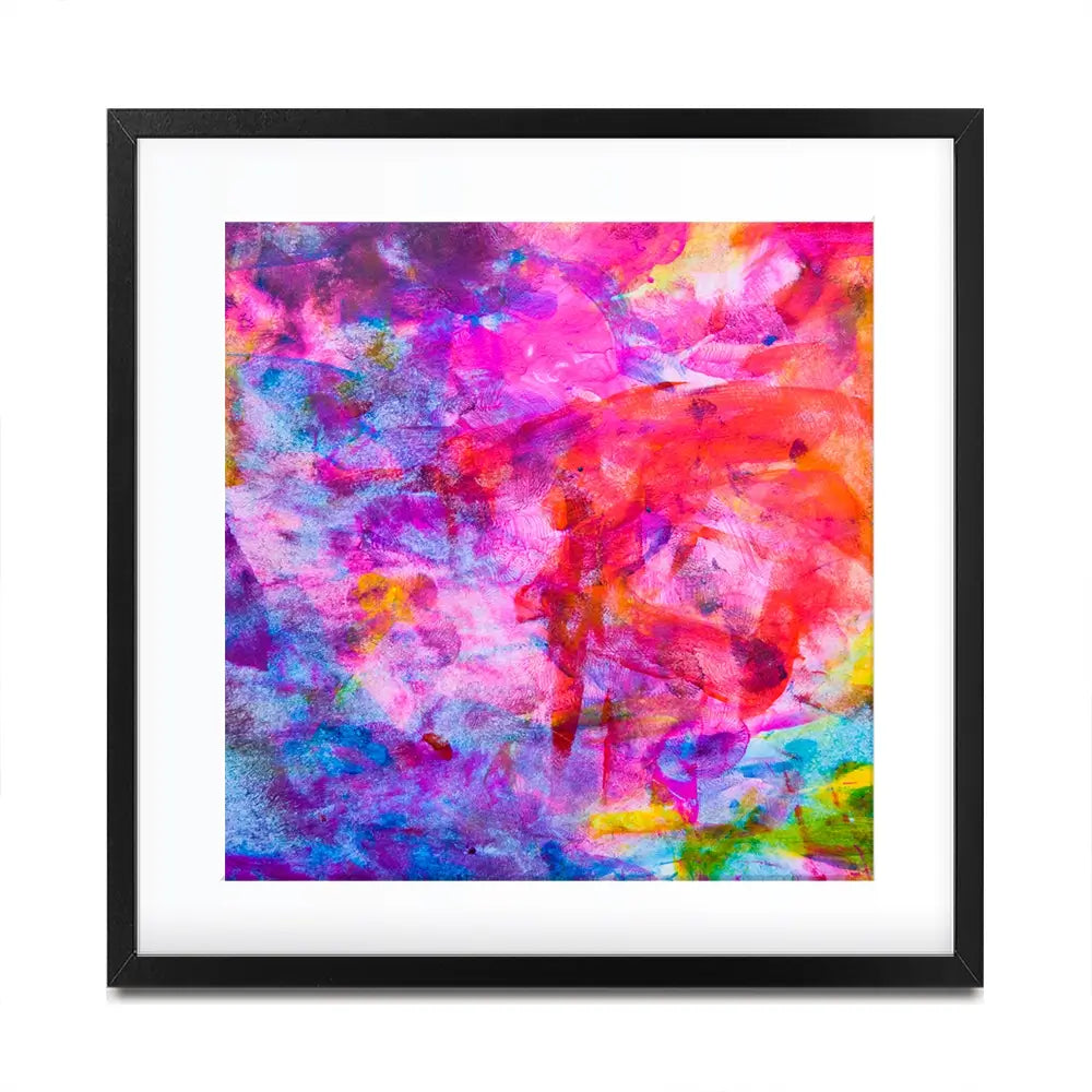 Abstract Watercolour Square Framed Art Print Abstract Watercolour Square Framed Art Print wall art product Art Print Shop