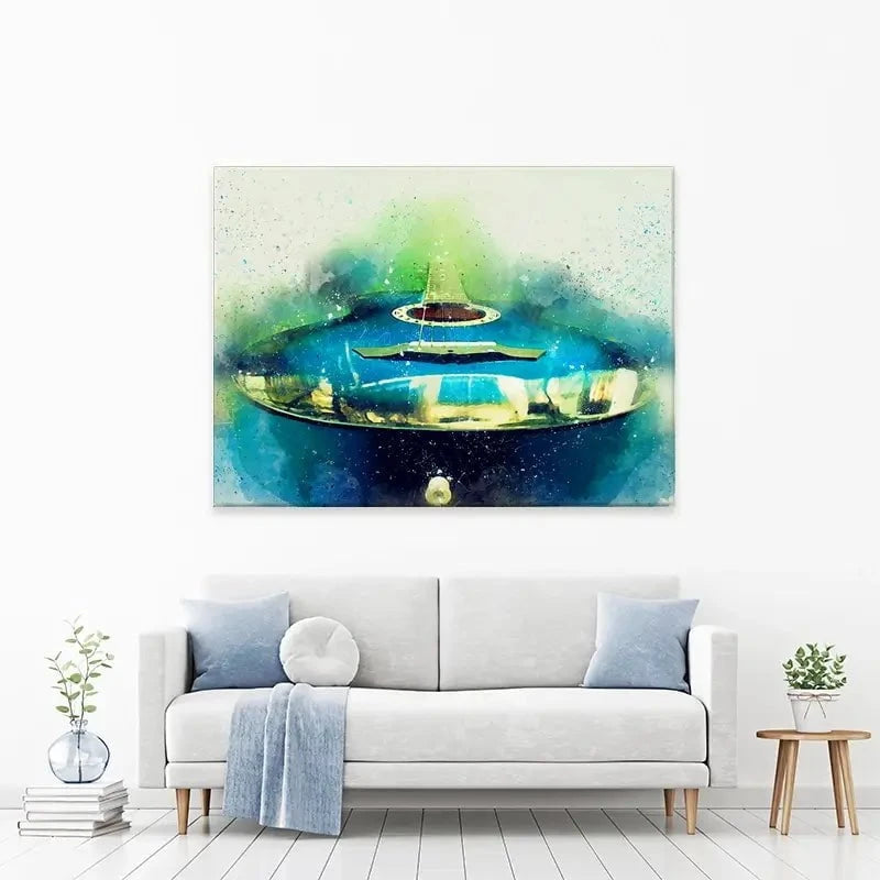Acoustic Guitar Canvas Print Acoustic Guitar Canvas Print wall art product PLotulitStocker / Shutterstock
