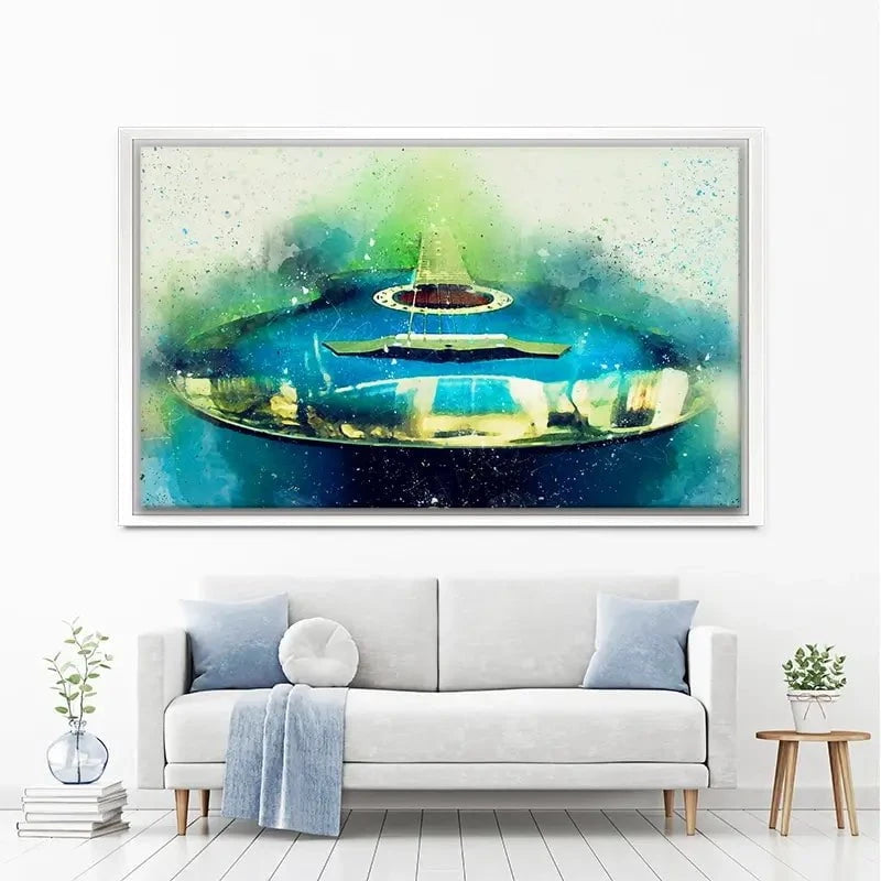 Acoustic Guitar Canvas Print Acoustic Guitar Canvas Print wall art product PLotulitStocker / Shutterstock