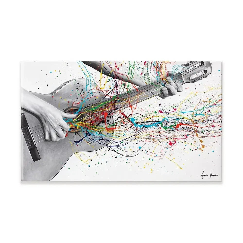 Acoustic Guitar Solo Canvas Print Acoustic Guitar Solo Canvas Print wall art product Ashvin Harrison