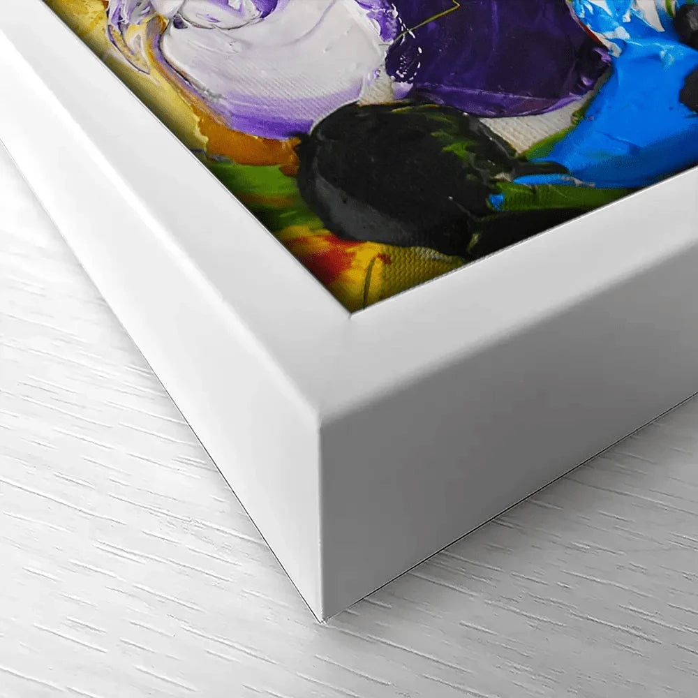 Acrylic Painted Flowers Canvas Print Acrylic Painted Flowers Canvas Print wall art product Victoria Denisova / Shutterstock
