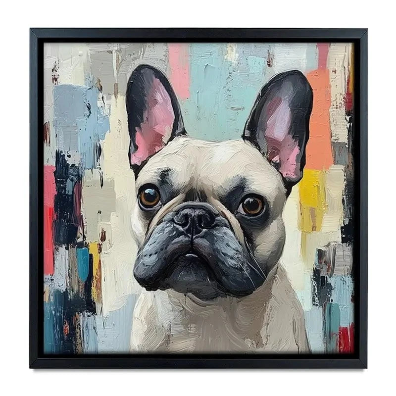 Adorable Frenchie Canvas Print Adorable Frenchie Canvas Print wall art product Tanya Ocean