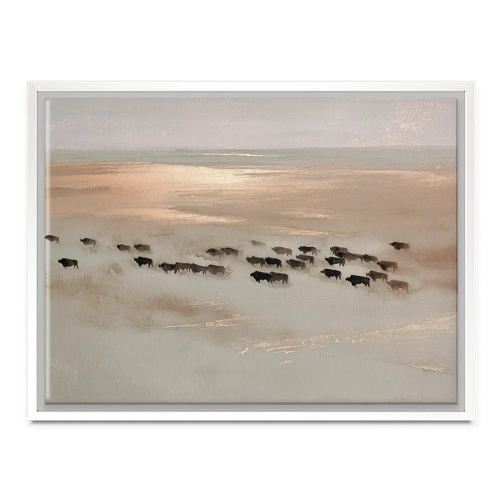 Aerial Buffalo Dust Canvas Print Aerial Buffalo Dust Canvas Print wall art product Chromatic Storm Studio