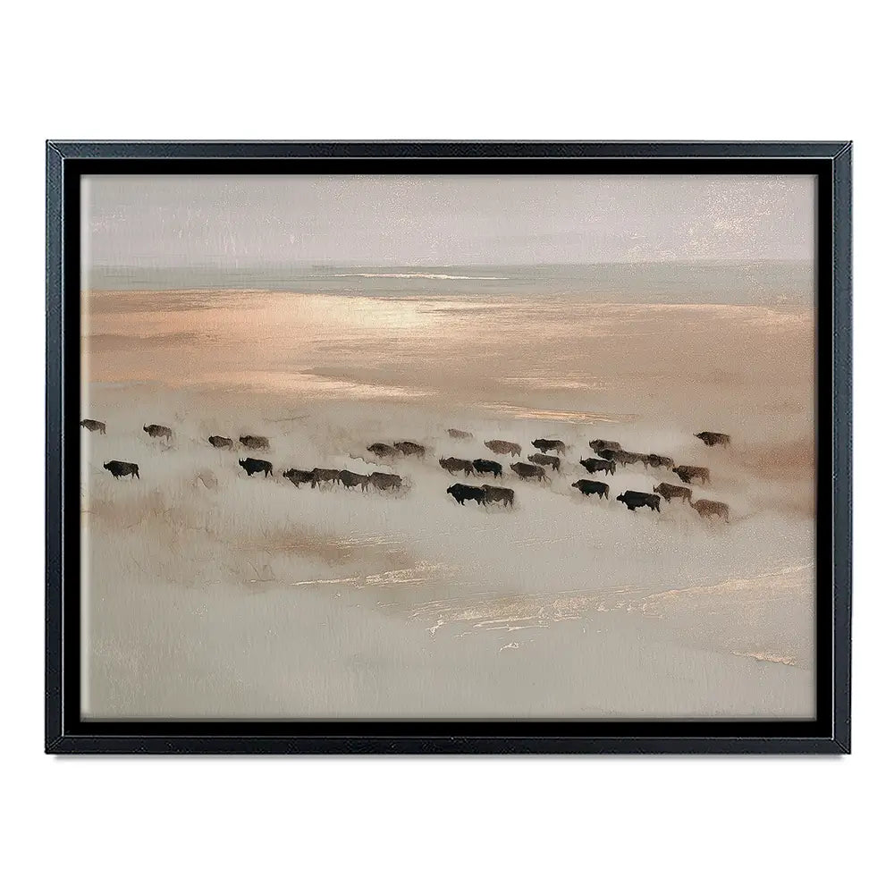 Aerial Buffalo Dust Canvas Print Aerial Buffalo Dust Canvas Print wall art product Chromatic Storm Studio