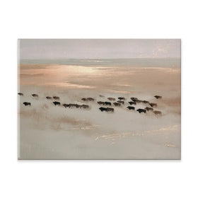 Aerial Buffalo Dust Canvas Print Aerial Buffalo Dust Canvas Print wall art product Chromatic Storm Studio