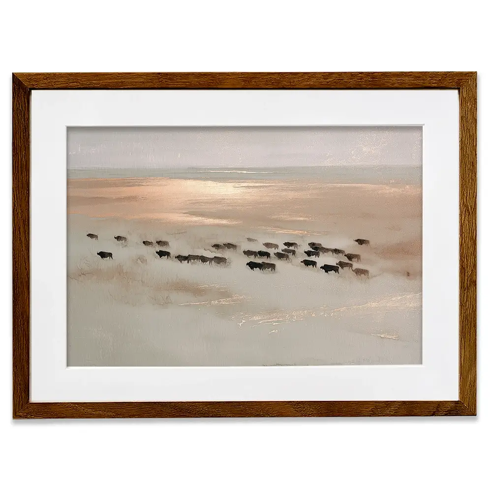 Aerial Buffalo Dust Framed Art Print Aerial Buffalo Dust Framed Art Print wall art product Chromatic Storm Studio