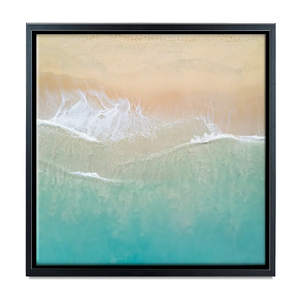 Aerial Wave Square Canvas Print Aerial Wave Square Canvas Print wall art product Zephyr_p / Shutterstock