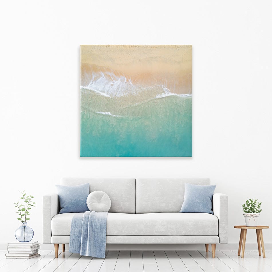 Aerial Wave Square Canvas Print wall art product Zephyr_p / Shutterstock