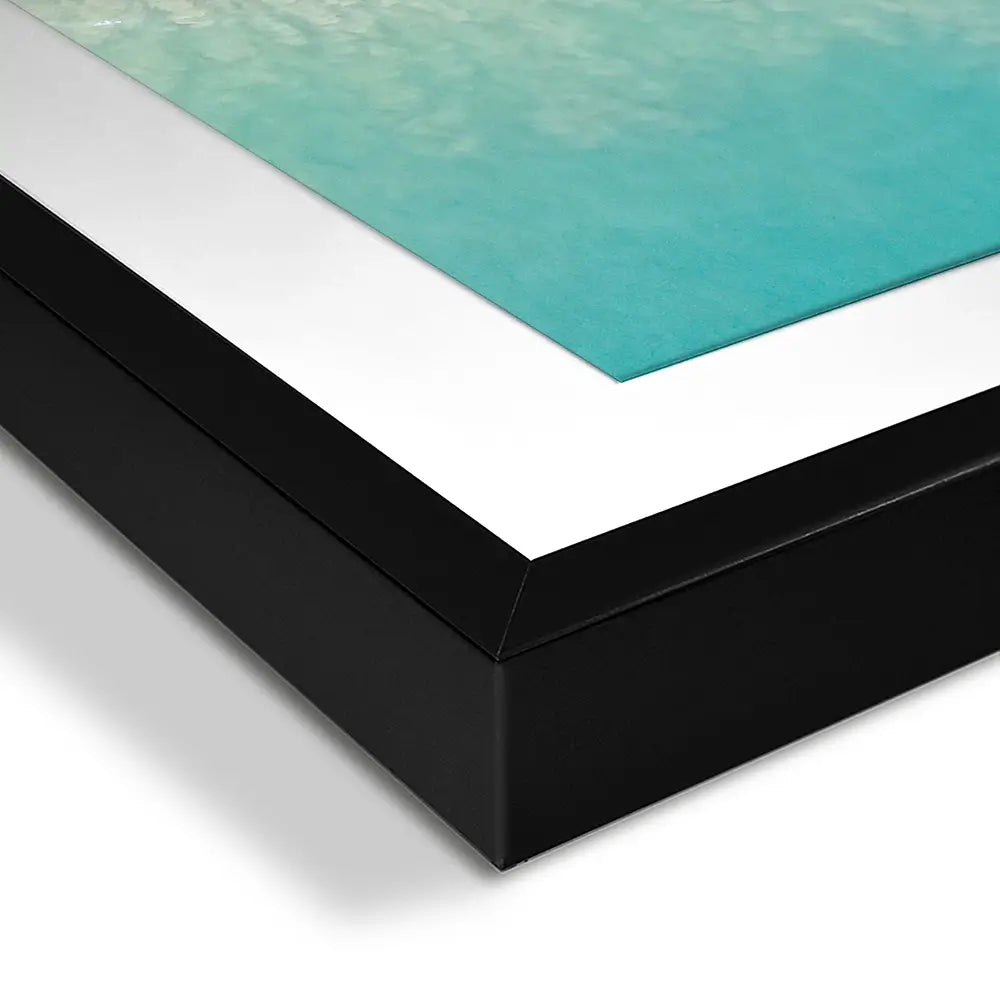 Aerial Wave Square Framed Art Print Aerial Wave Square Framed Art Print wall art product Zephyr_p / Shutterstock