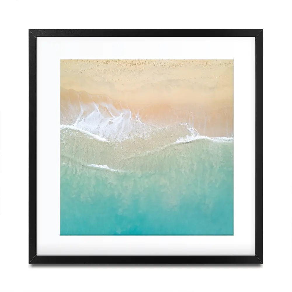 Aerial Wave Square Framed Art Print Aerial Wave Square Framed Art Print wall art product Zephyr_p / Shutterstock