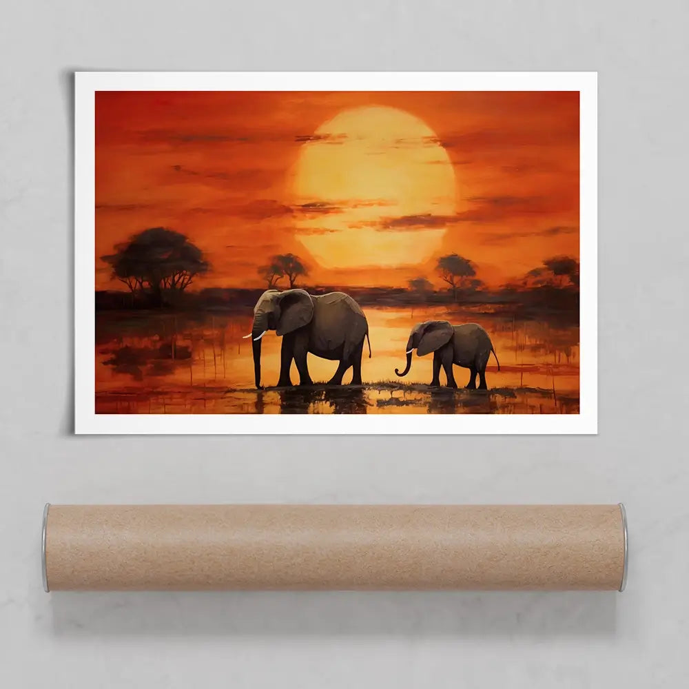 African Sunset Art Print African Sunset Art Print wall art product Franklyn Gregory - Independent