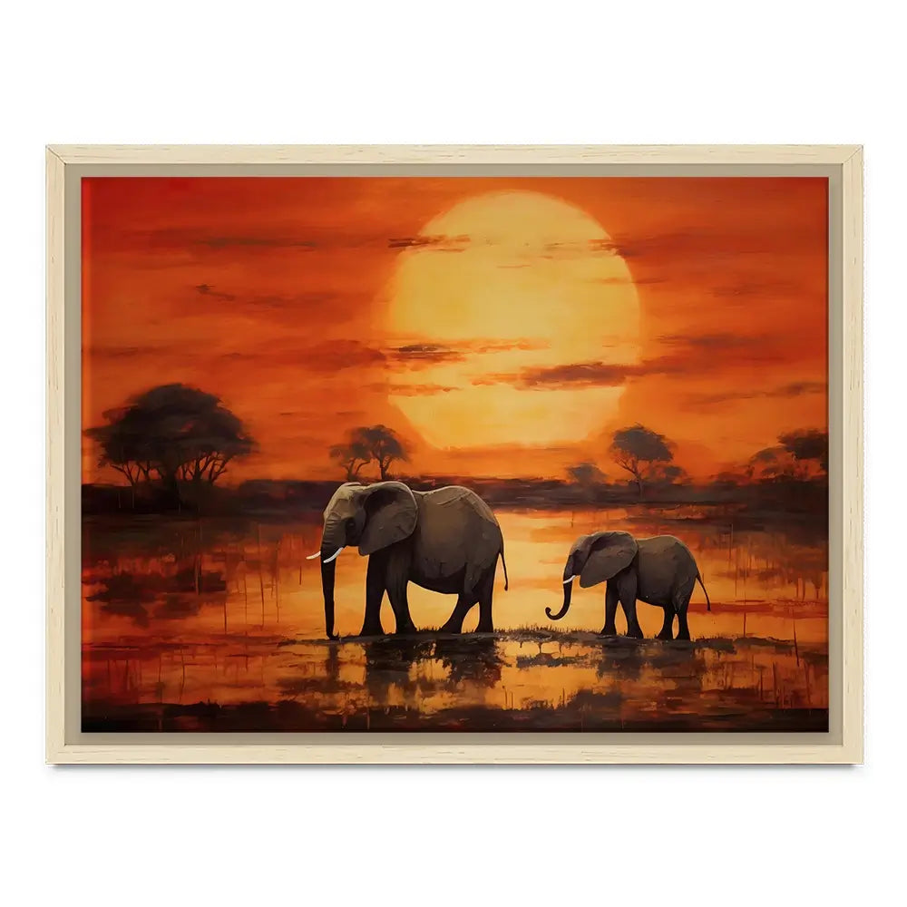 African Sunset Canvas Print African Sunset Canvas Print wall art product Franklyn Gregory - Independent