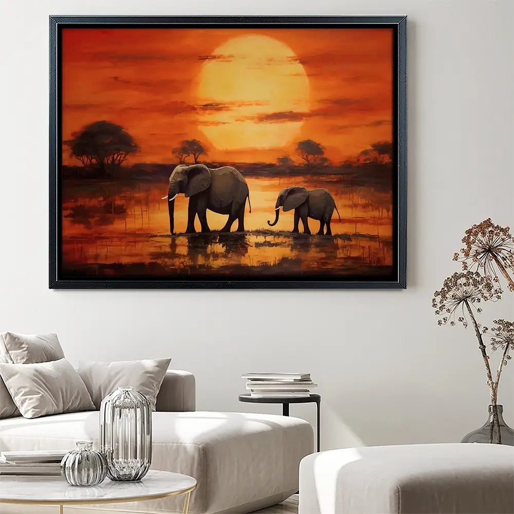 African Sunset Canvas Print African Sunset Canvas Print wall art product Franklyn Gregory - Independent