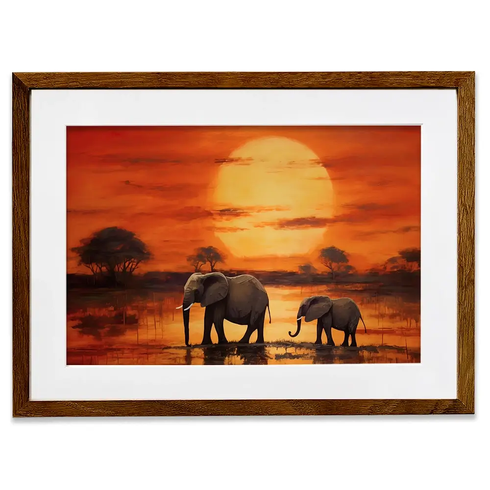 African Sunset Framed Art Print African Sunset Framed Art Print wall art product Franklyn Gregory - Independent