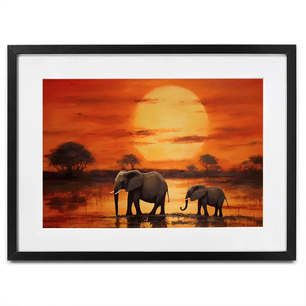 African Sunset Framed Art Print African Sunset Framed Art Print wall art product Franklyn Gregory - Independent