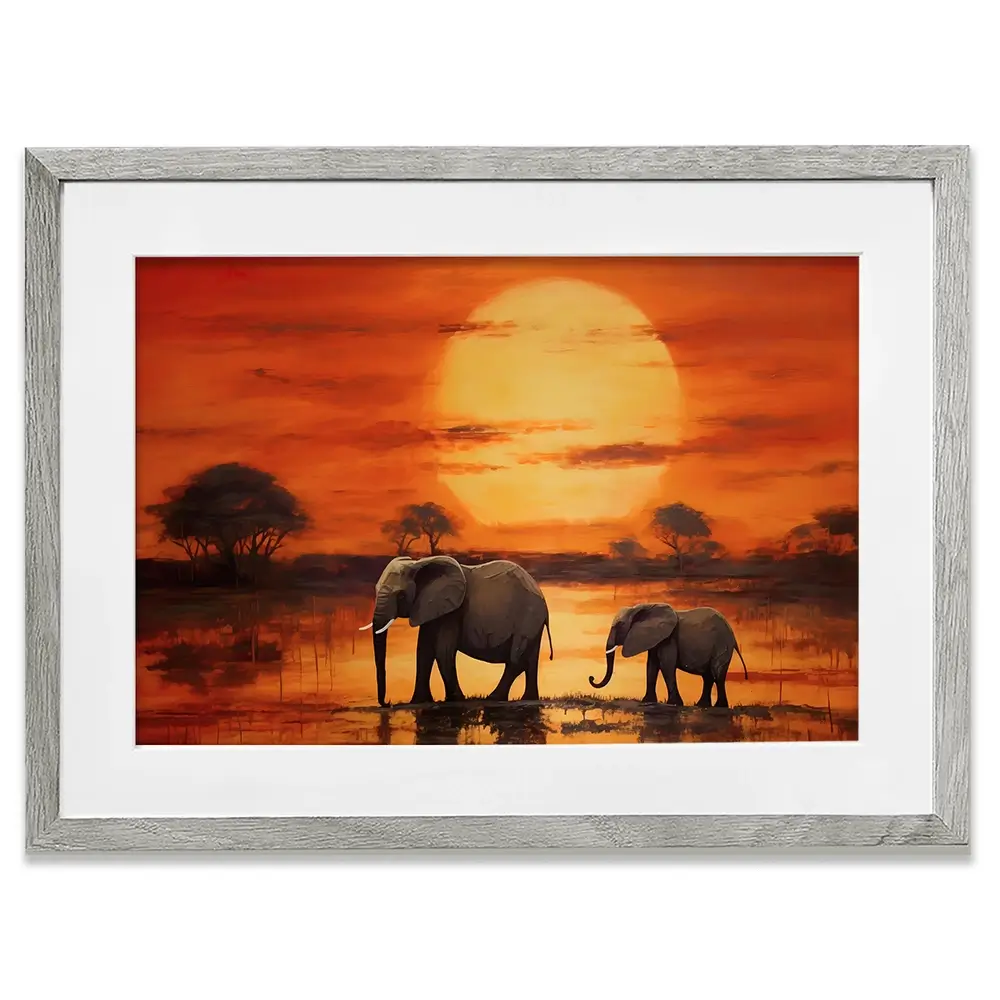 African Sunset Framed Art Print African Sunset Framed Art Print wall art product Franklyn Gregory - Independent