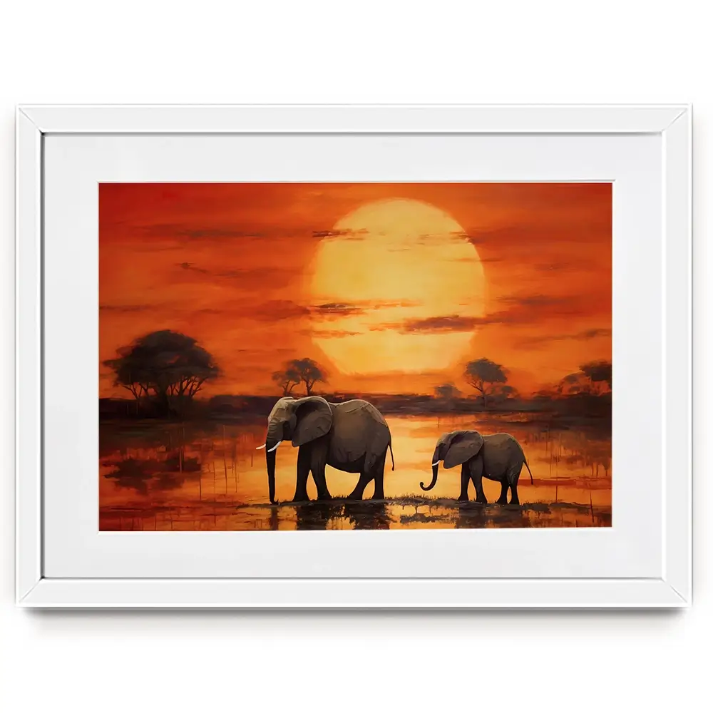 African Sunset Framed Art Print African Sunset Framed Art Print wall art product Franklyn Gregory - Independent