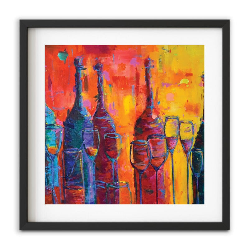 After The Party Square Framed Art Print wall art product Dawn Underwood
