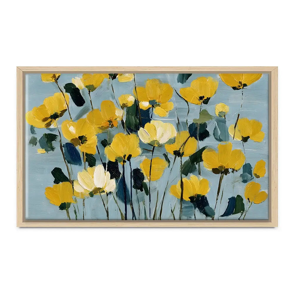 Against The Blue Canvas Print Against The Blue Canvas Print wall art product IAmHomeStudio