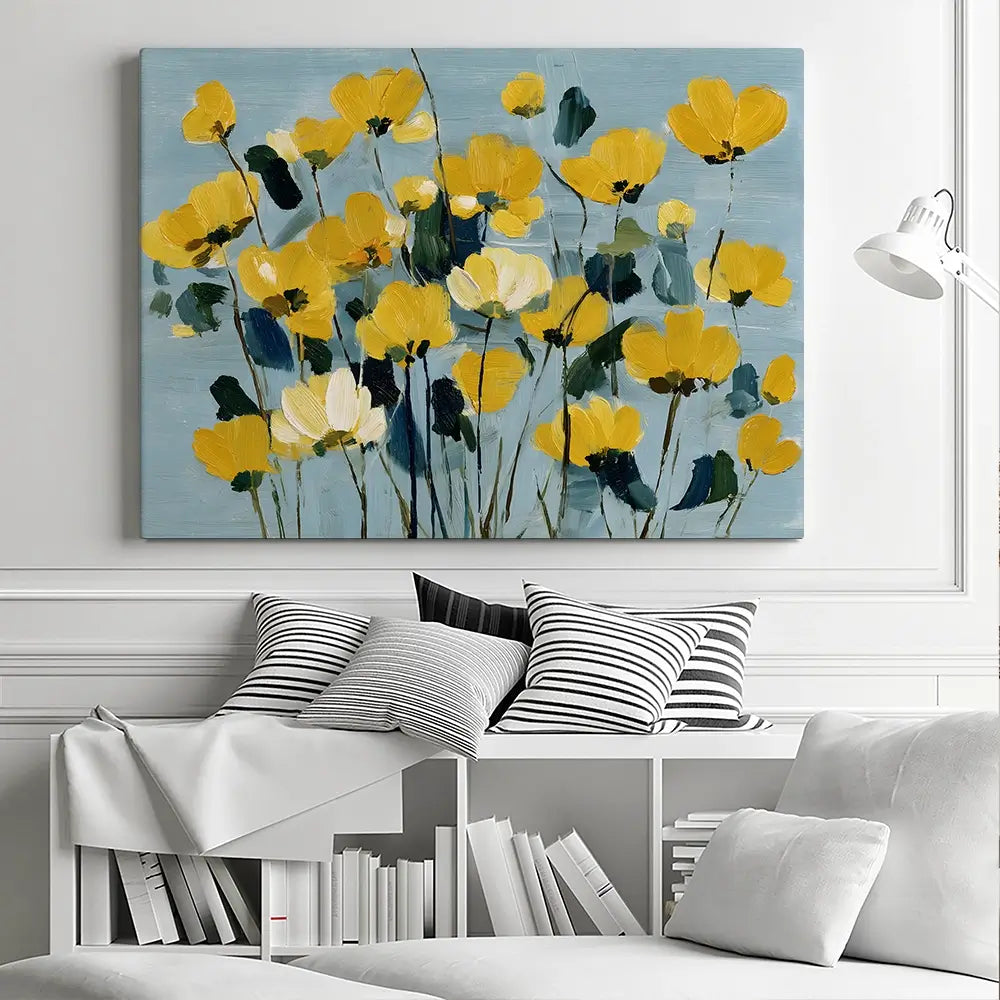 Against The Blue Canvas Print Against The Blue Canvas Print wall art product IAmHomeStudio