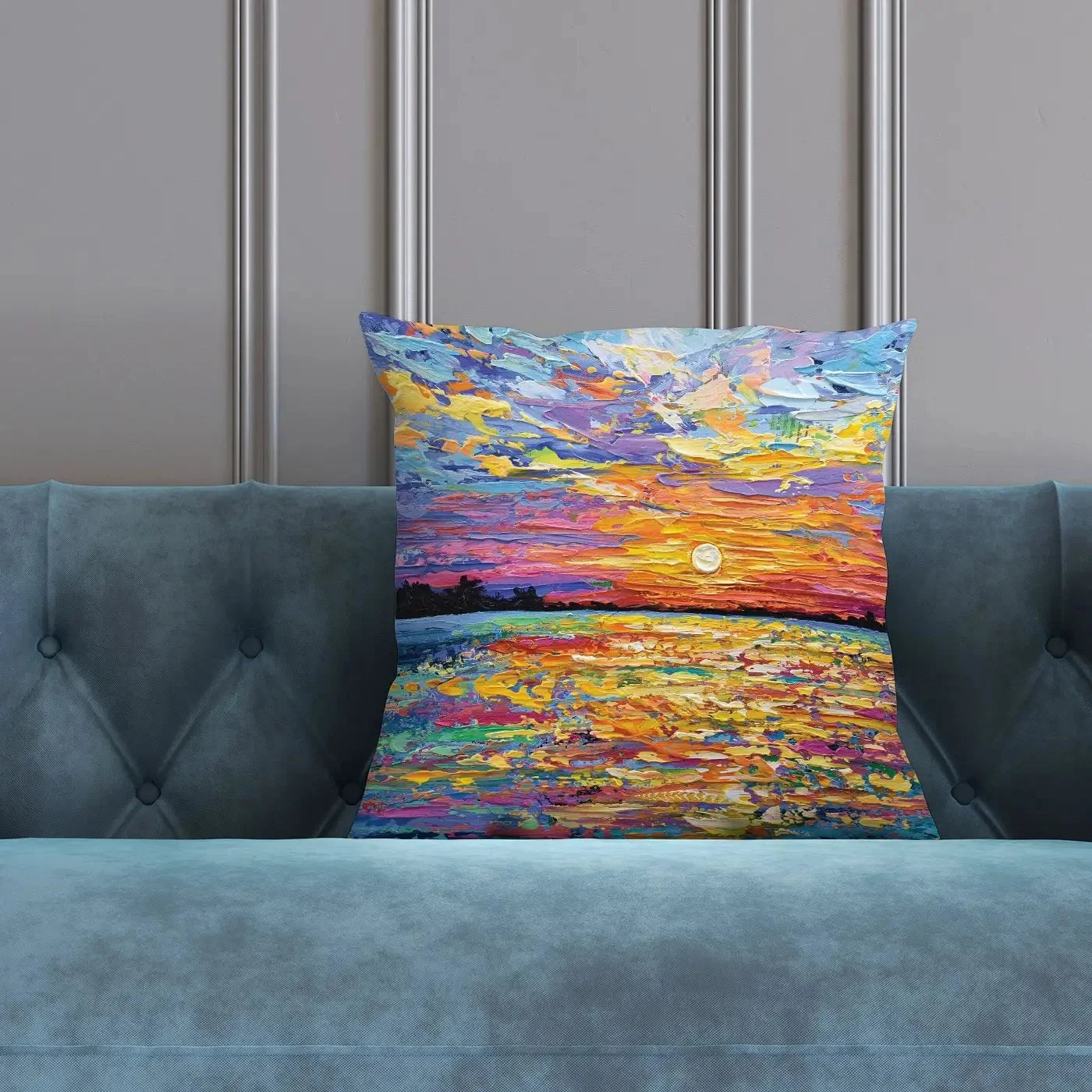 All Encompassing Sunset Cushion All Encompassing Sunset Cushion wall art product Olga Tkachyk
