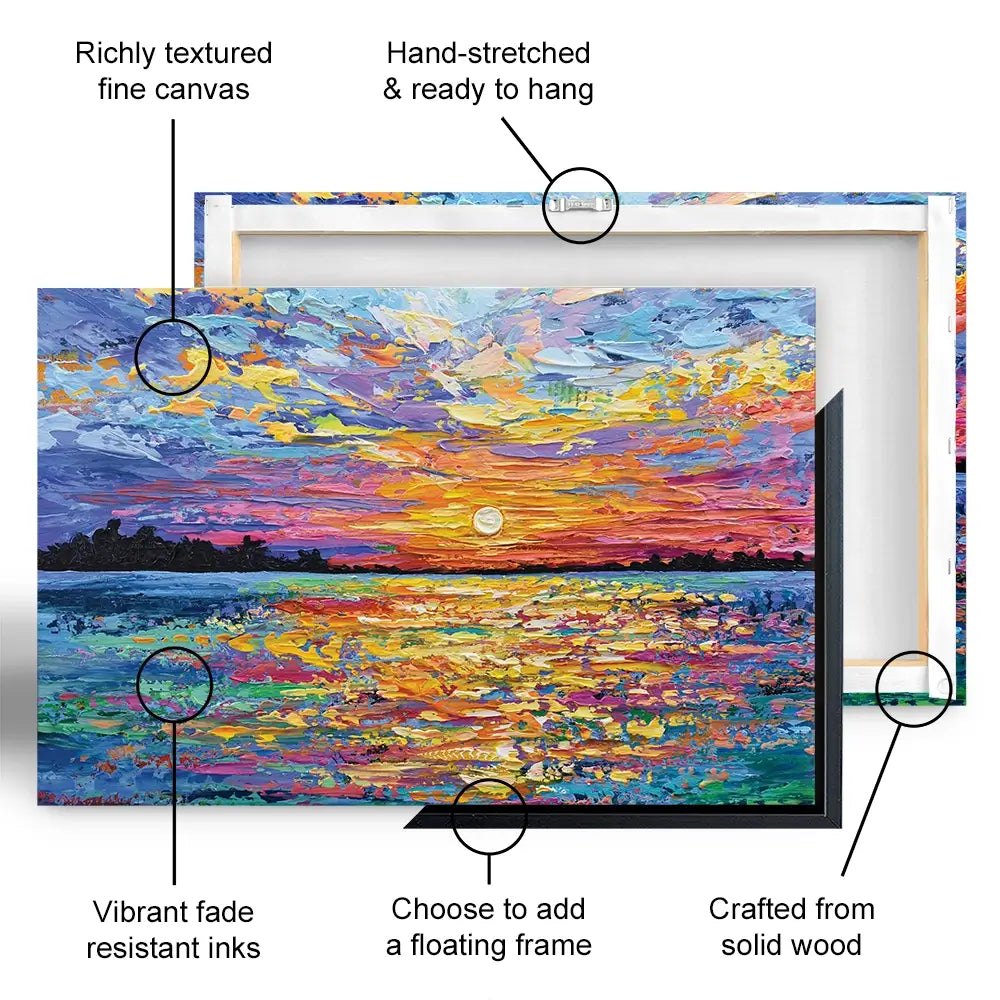 All Encompassing Sunset Oversized Canvas Print All Encompassing Sunset Oversized Canvas Print wall art product Olga Tkachyk