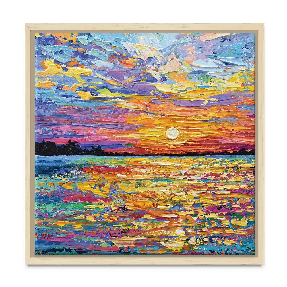 All Encompassing Sunset Square Canvas Print All Encompassing Sunset Square Canvas Print | Sunset Canvas | Sunsets wall art product Olga Tkachyk