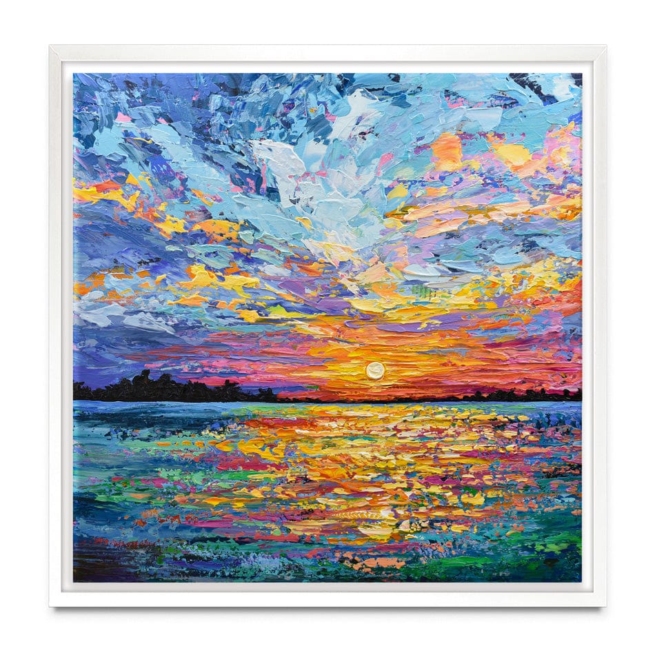 All Encompassing Sunset Square Canvas Print wall art product Olga Tkachyk