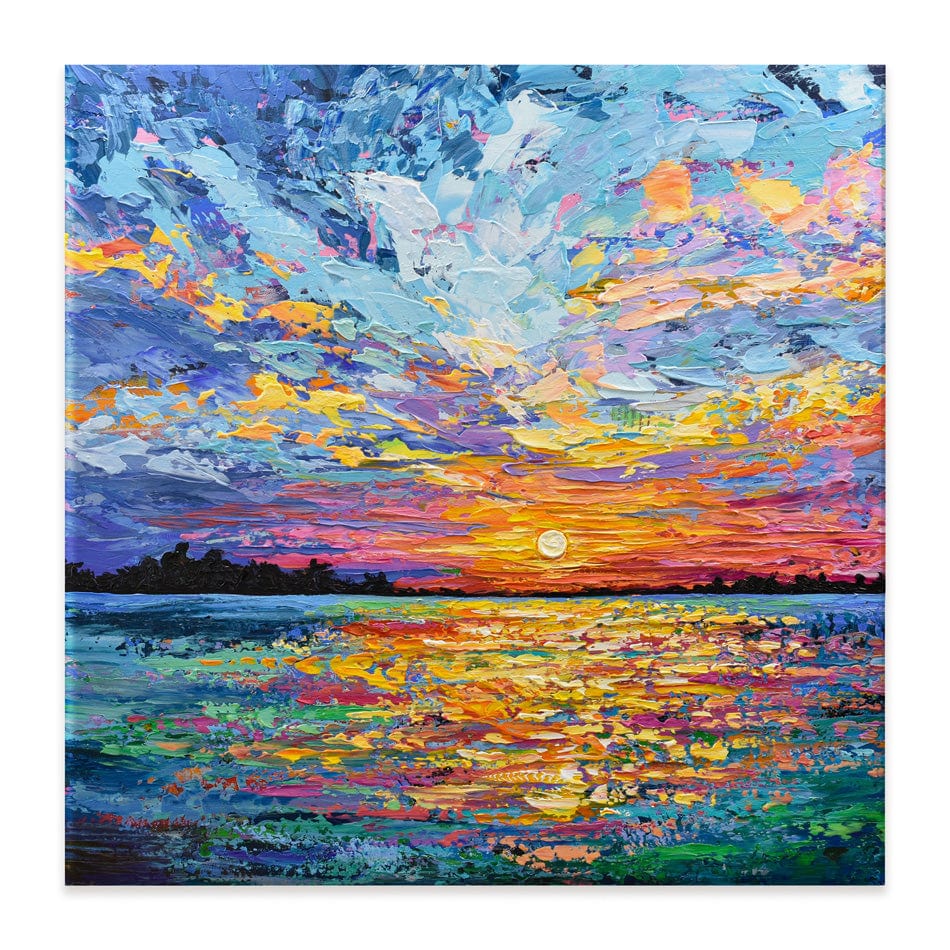 All Encompassing Sunset Square Canvas Print wall art product Olga Tkachyk